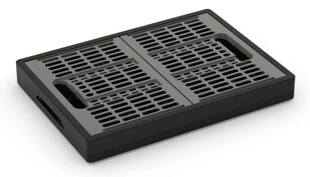 Сива пластмасова кутия за съхранение 47,5x34,5x23,5 cm Folding Crate – KIS