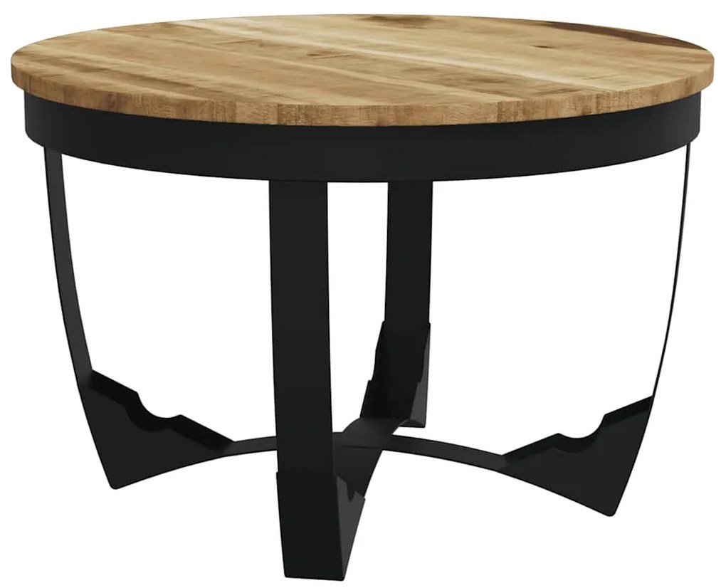 244673 vidaXL Маса за кафе от грубо мангово дърво масив, 60x40 cм