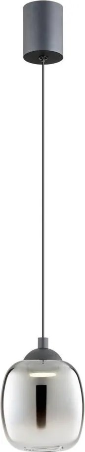 Redo 01-3486 - LED полилей на кабел KHADI LED/6W/230V CRI90 диам. 12 cm черен/димчат