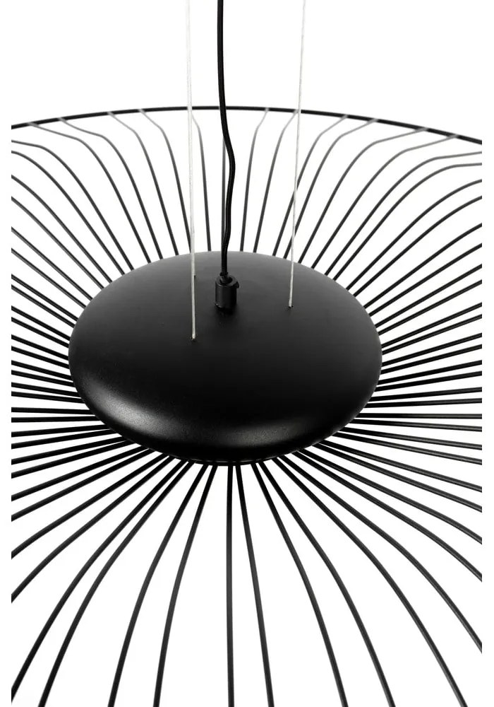 Черно LED осветително тяло с възможност за димиране ø 90 cm Spider - Zuiver