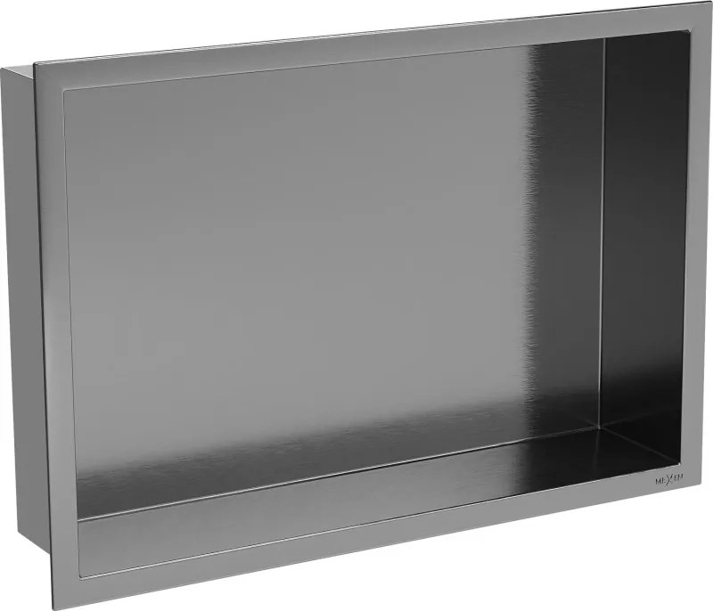 Mexen X-Wall-R нишова полица с фланец 45 x 30 см, четкано сиво-гън метал - 19E0453010