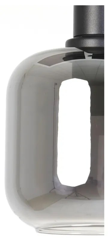 Сива лампа за таван със стъклен абажур ø 21 cm Lekar - Light &amp; Living