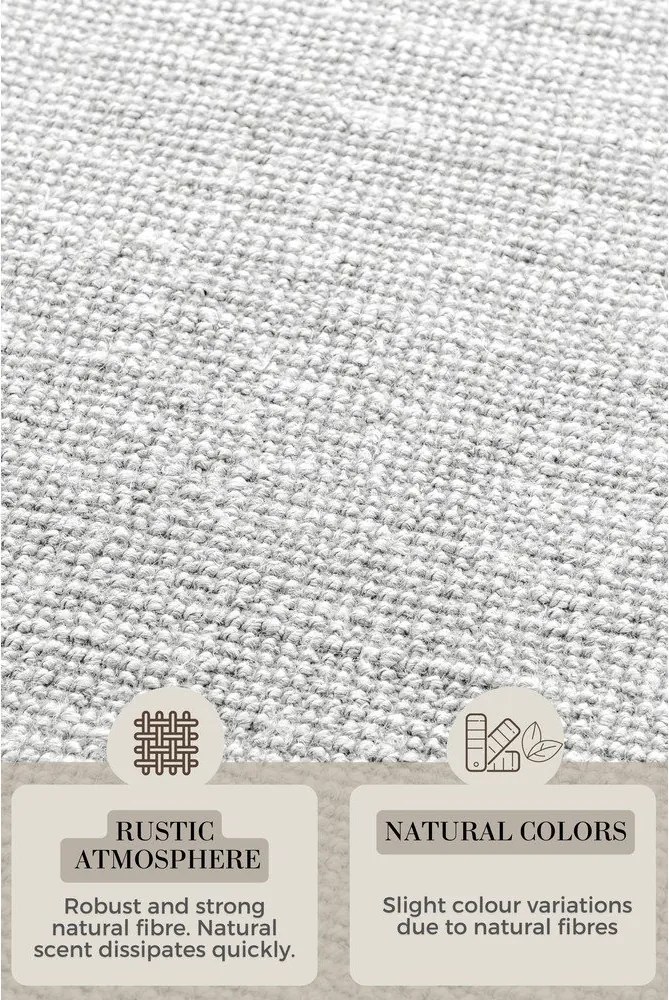 Светлосив двустранен ръчно изработен ютен килим 60x90 cm Bouclé Jaipur – Hanse Home