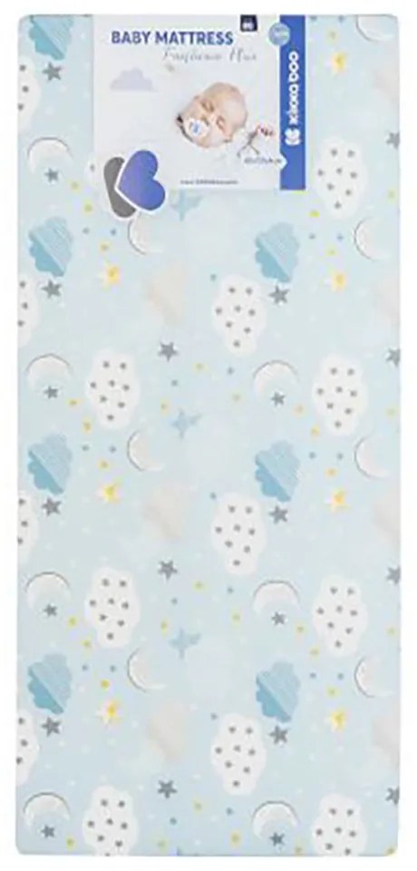 KIKKA BOO Матрак FANTASIA PLUS 60/120/8 см CLOUDS BLUE