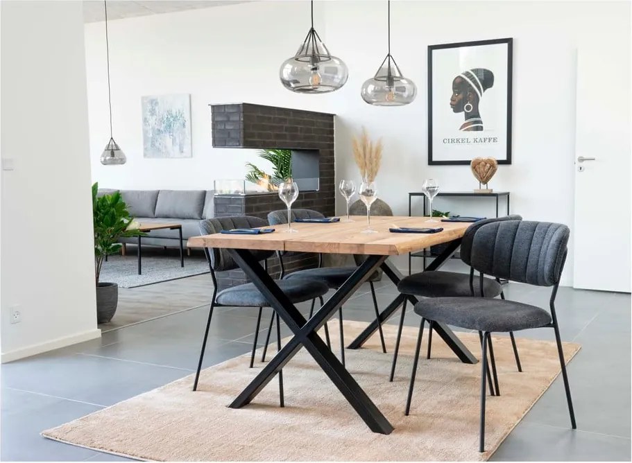 Трапезна маса с плот от масивен дъб , 140 x 95 cm Toulon - House Nordic