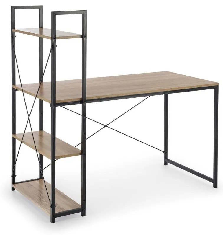 Писмено бюро SERENOR черно/дъб сонома