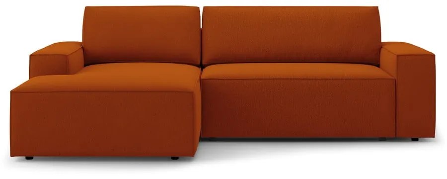 Сгъваем ъглов диван в тухлен цвят (ляв ъгъл) Jodie – Micadoni Home