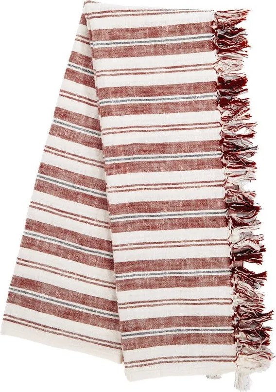 Теракотено памучно одеяло 150x200 cm Indira – Tiseco Home Studio