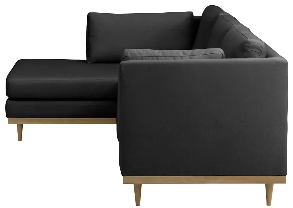 Тъмно сив ъглов диван , ляв ъгъл Larsen - Max Winzer