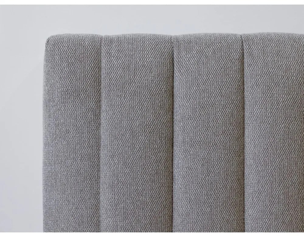 Светлосиво/естествено двойно легло с решетка 180x200 cm Oceane - Bobochic Paris