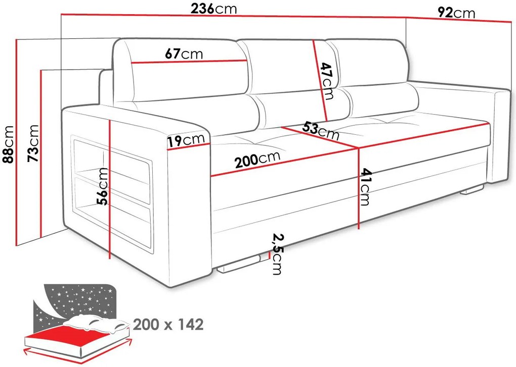 Разтегателен диван Nemo-Mple