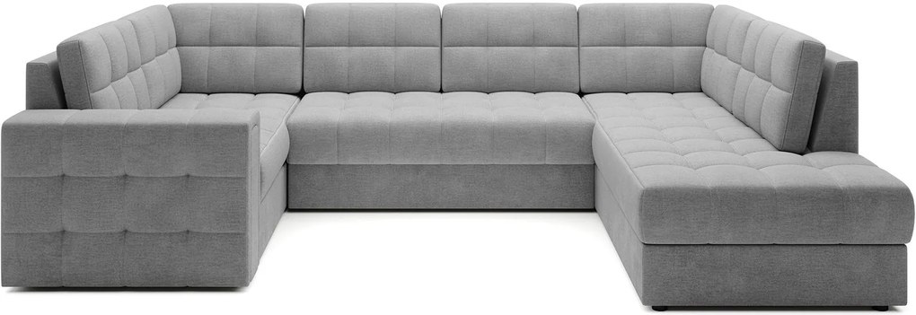 Ъглов диван Bale U-Сиво-Десен