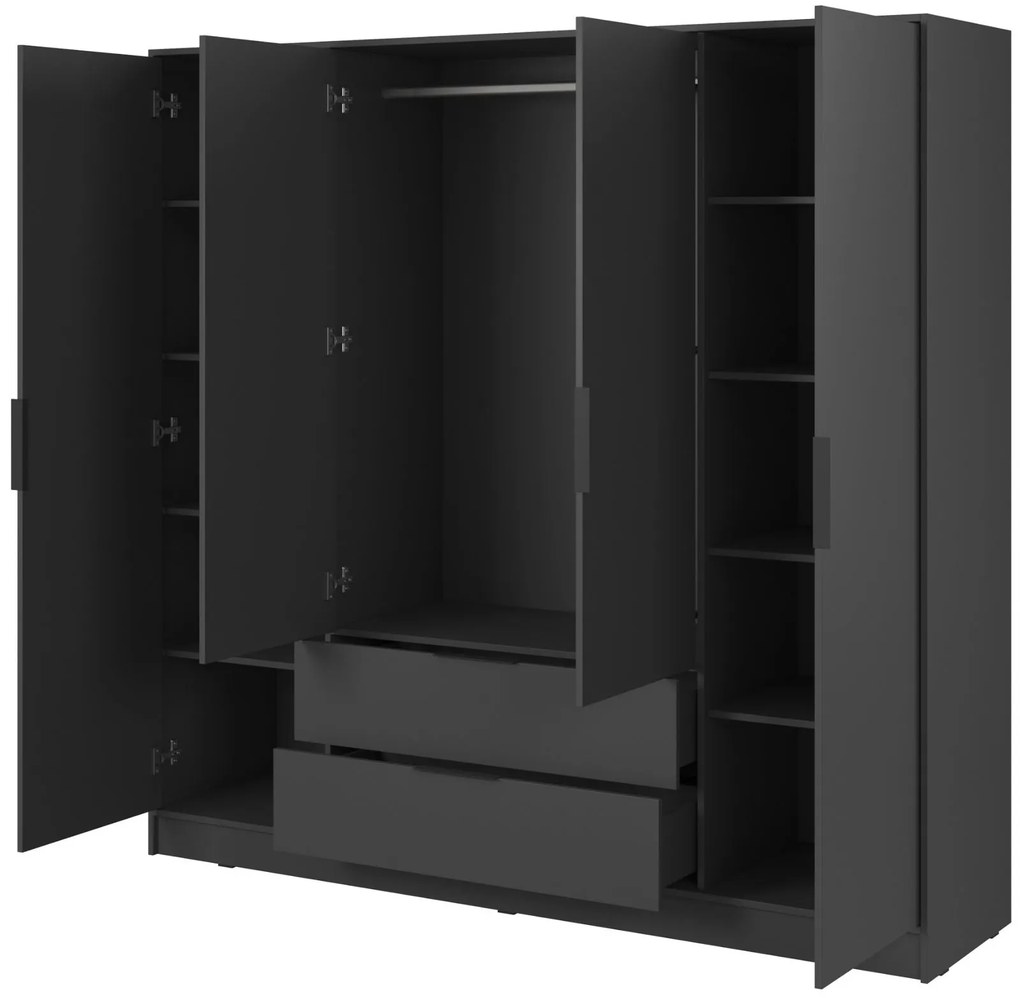 Гардероб Nelly IV 4-врати-Gkri Skouro