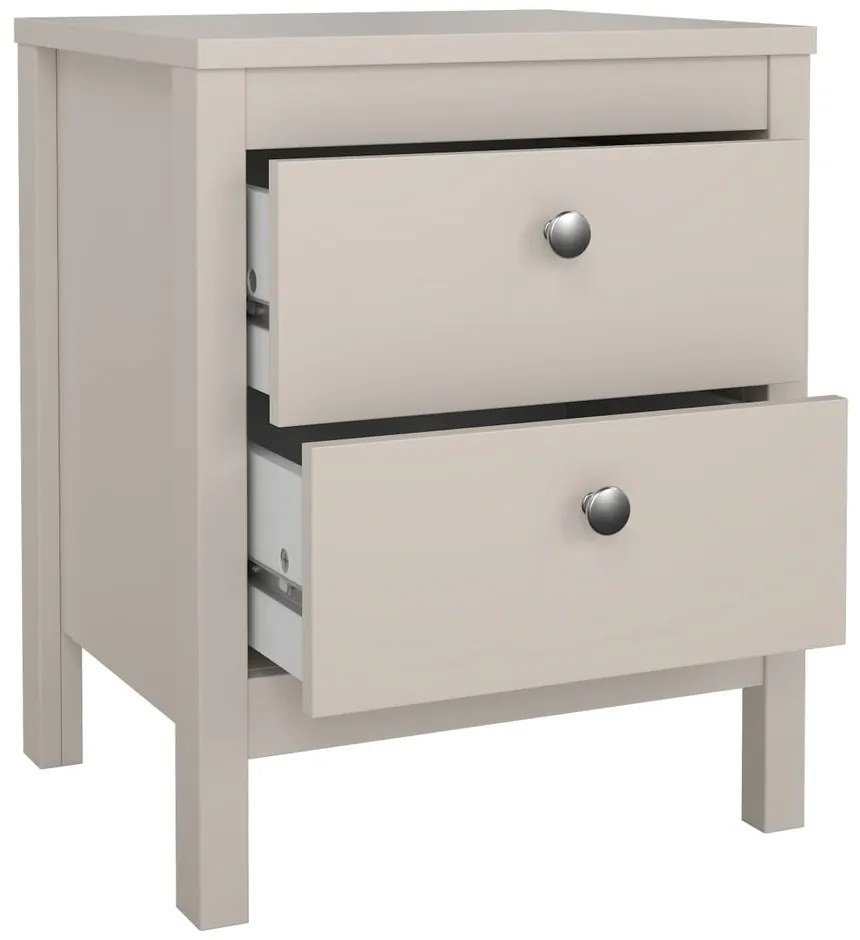 Сиво-бежово нощно шкафче Madrid – Tvilum