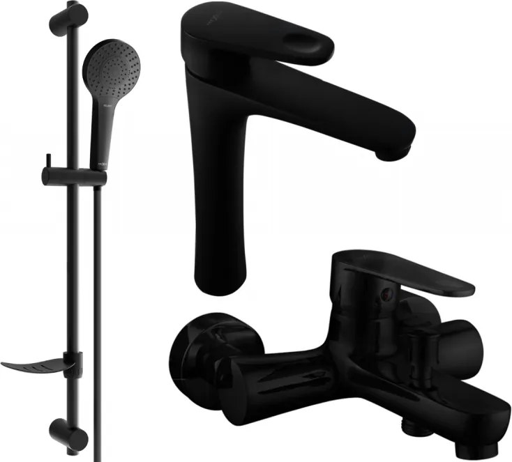 Mexen Kama DF05 комплект за вана, черен - 72513DF05-70