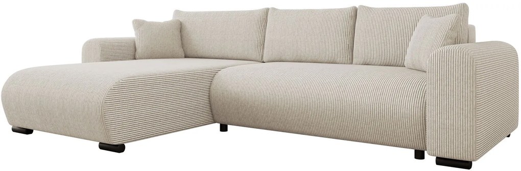 Ъглов диван Merkos I-Кремаво