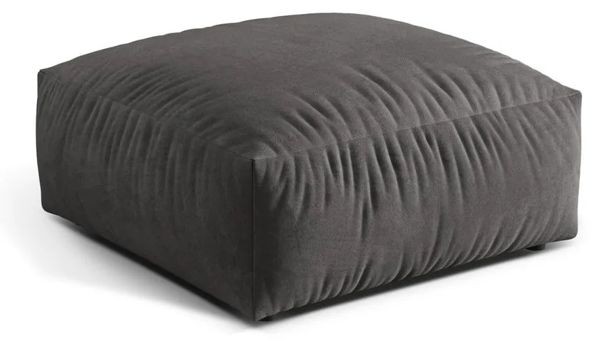 Сива кадифена модулна табуретка Martina – Micadoni