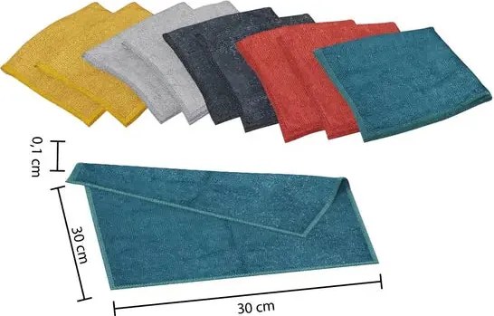 Комплект от 10 кърпи 5five, 30x30 cm