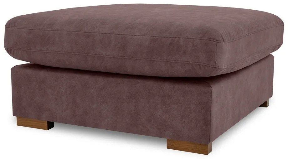 Тъмнокафява табуретка от изкуствена кожа Hamburg – Scandic