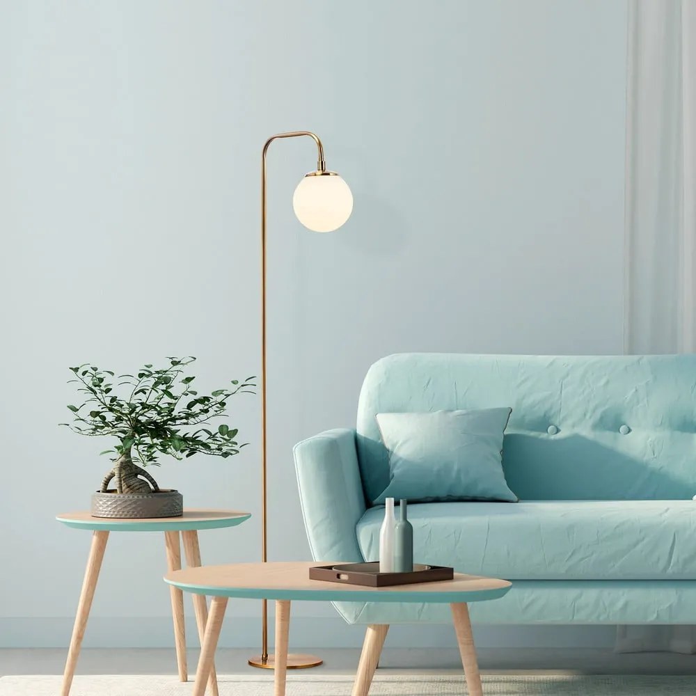 Подова лампа със стъклен абажур (височина 27 cm) Viran – Opviq lights