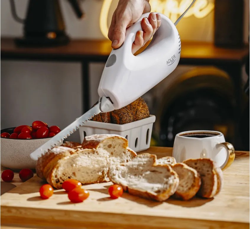 Електрически нож Adler AD 4512,200 W,Бял