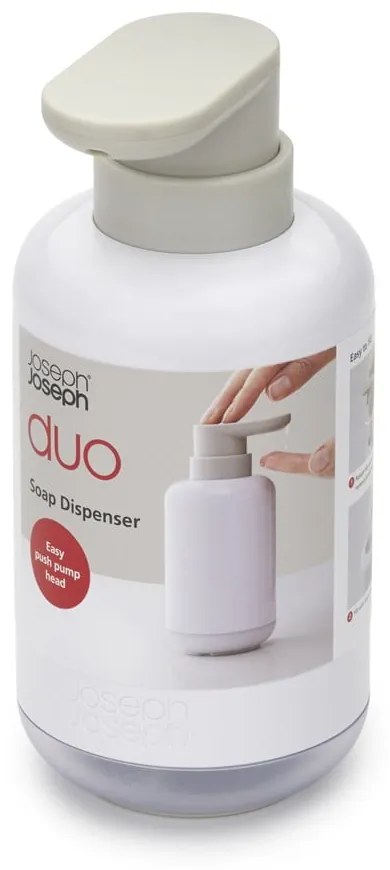 Бял пластмасов дозатор за сапун 300 ml Duo - Joseph Joseph