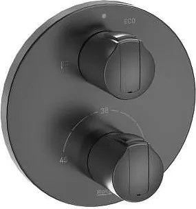 Термостатен смесител за вана/душ Т-1000, черен/матиран