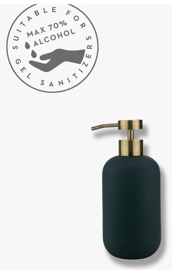 Антрацитен керамичен диспенсер за сапун 200 ml Lotus – Mette Ditmer Denmark