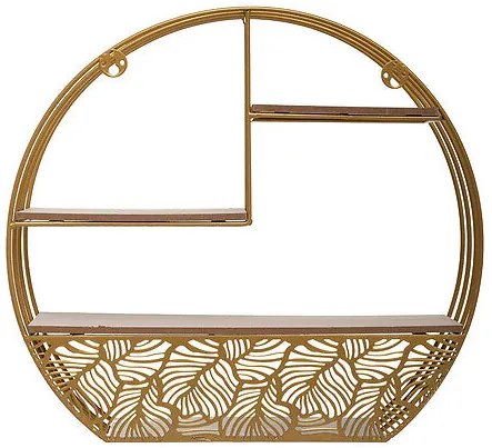 Рафт за стена atmosphera Mirna, MDF, 39 cm - Златист