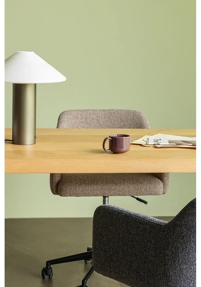 Тъмнозелена настолна лампа със стъклен абажур (височина 40 cm) Orbit – Hübsch