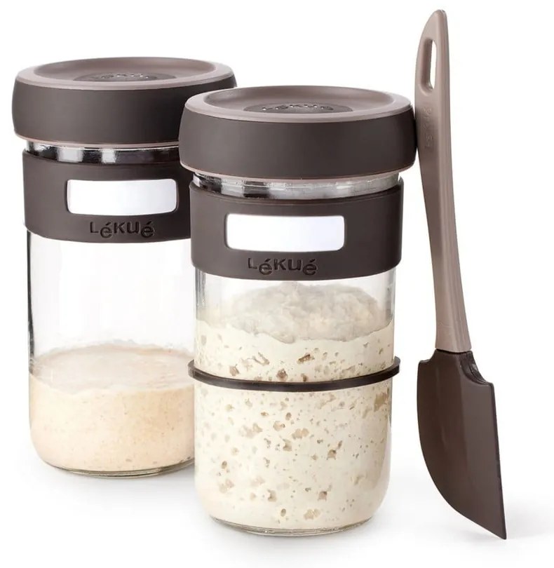 Комплект за закваска с шпатула 2 бр. 700 ml – Lékué
