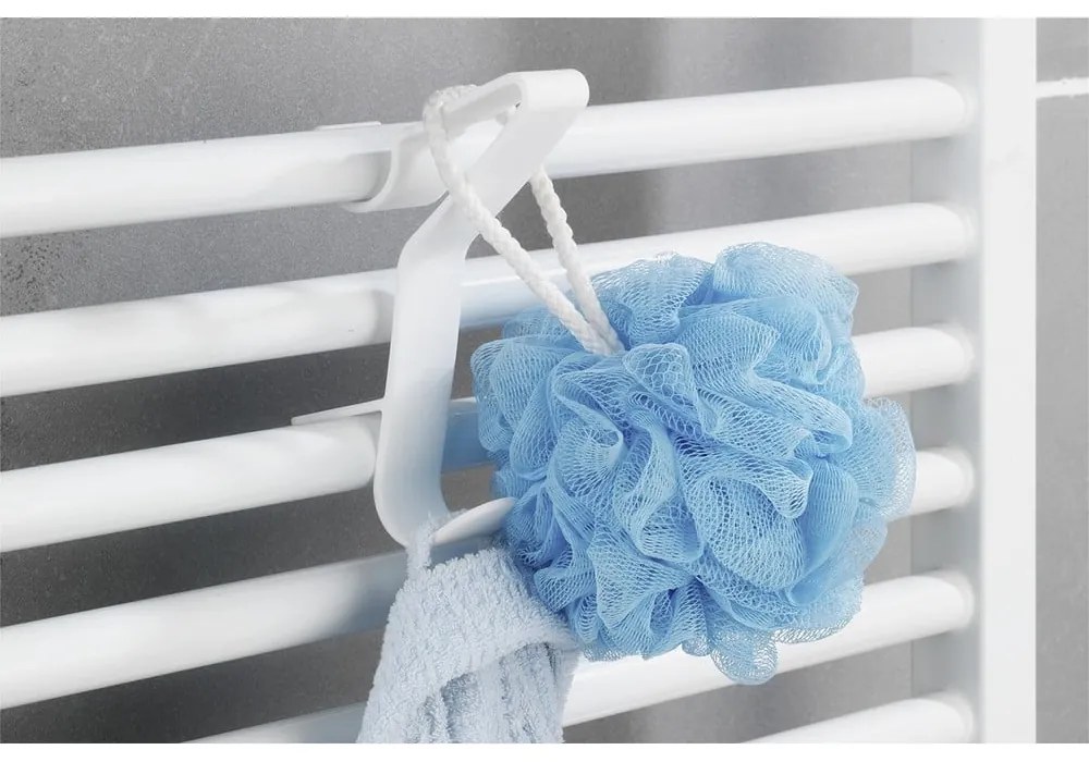 Бели висящи пластмасови куки в комплект от 3 броя – Maximex