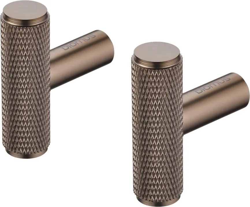 Сиви стенни метални куки в комплект от 2 бр. Rof – Blomus