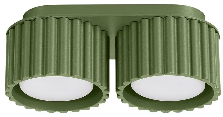 Sollux SL.1798 - Насочваемо осветително тяло AURA 2xGX53/10W/230V зелено
