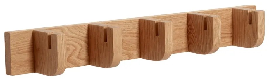 Стенна закачалка от масивен дъб в естествен цвят Nomad – Hübsch
