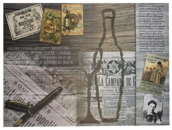 Хартиена подложка за хранене с декор "Вино" 30x40см (TBWIN)-ПАКЕТ 250бр LUNI PAPER - Horecano