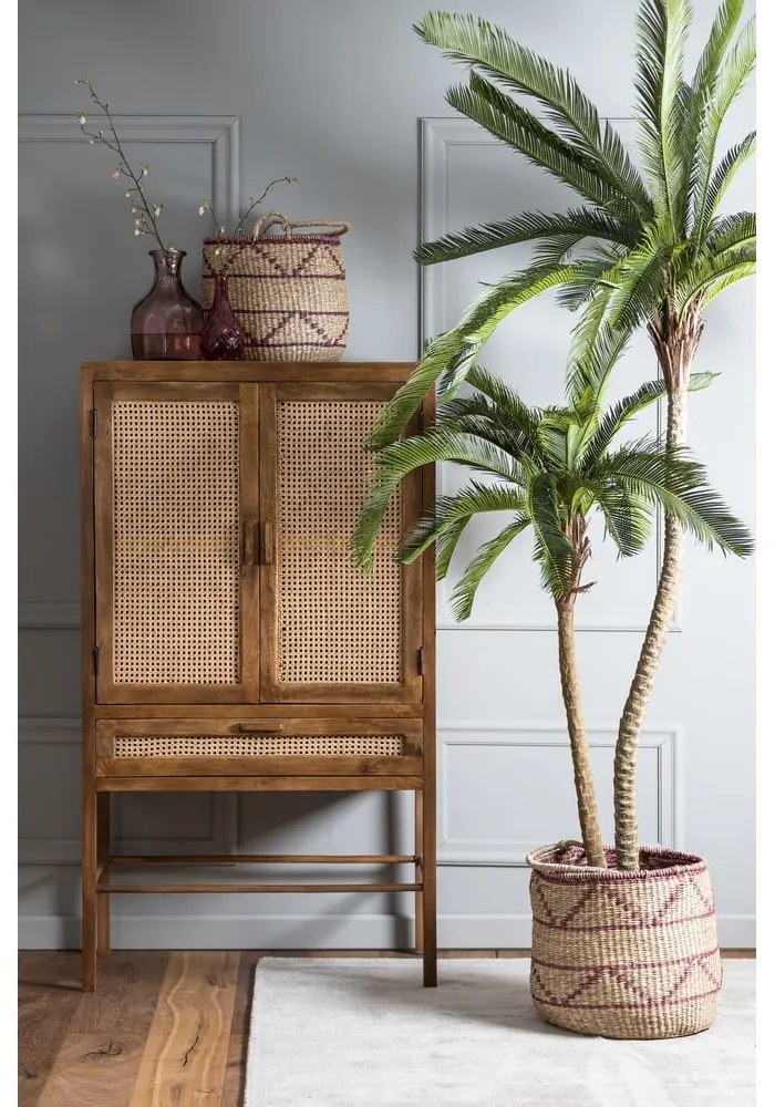 Кафяв скрин от мангово дърво 90x160 cm Nipas - Light &amp; Living