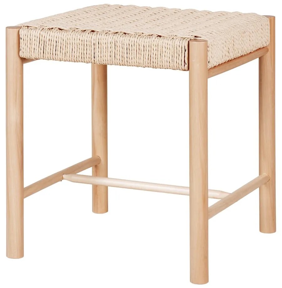 Табуретка от тополова дървесина в естествен цвят Abano - House Nordic