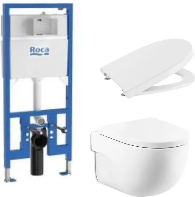 Комплект за WC Duplo S 90 mm 4 в 1 Meridian Rimless Compact 480 (бутон по избор) (A8900A0020 + A346244000 + A8012AC00B)