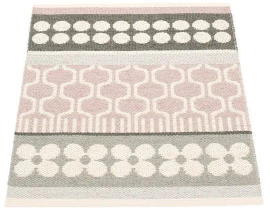 Светлорозов и сив килим за открито и закрито 70x90 cm Asta Pale Rose – Pappelina