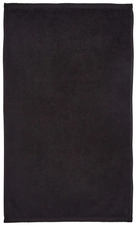 Черна бързосъхнеща памучна хавлиена кърпа от тери 70x120 cm Quick Dry – Catherine Lansfield