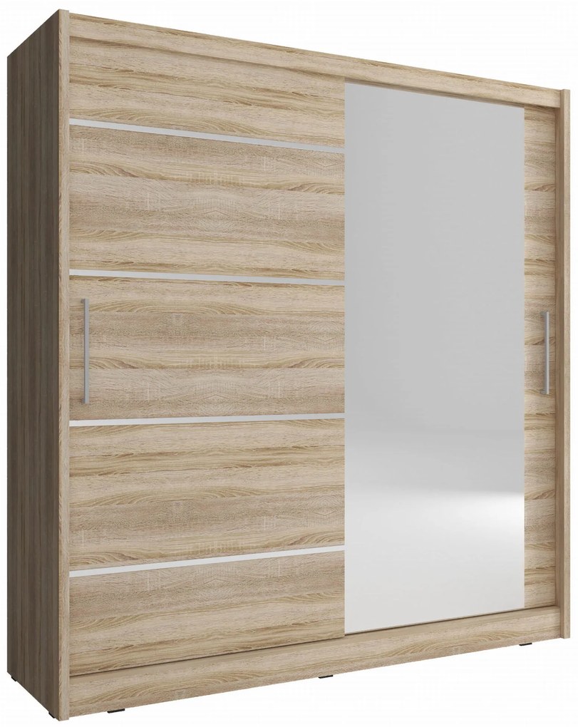 Гардероб Mazoo sliding-180 x 62 x 200 cm.-Natural