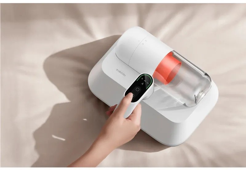 Прахосмукачка за акари и прах Xiaomi BHR8943EU Dust Mite Vacuum Cleaner Pro, 400W, 0.5 л, 3000/40000 rpm/min, 14 kPa, Cyclon, 4 степенна филтрация, LED дисплей, Бял