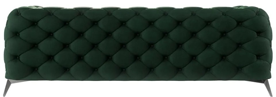 Тъмнозелен кадифен диван 225 cm Chelsea – Ropez