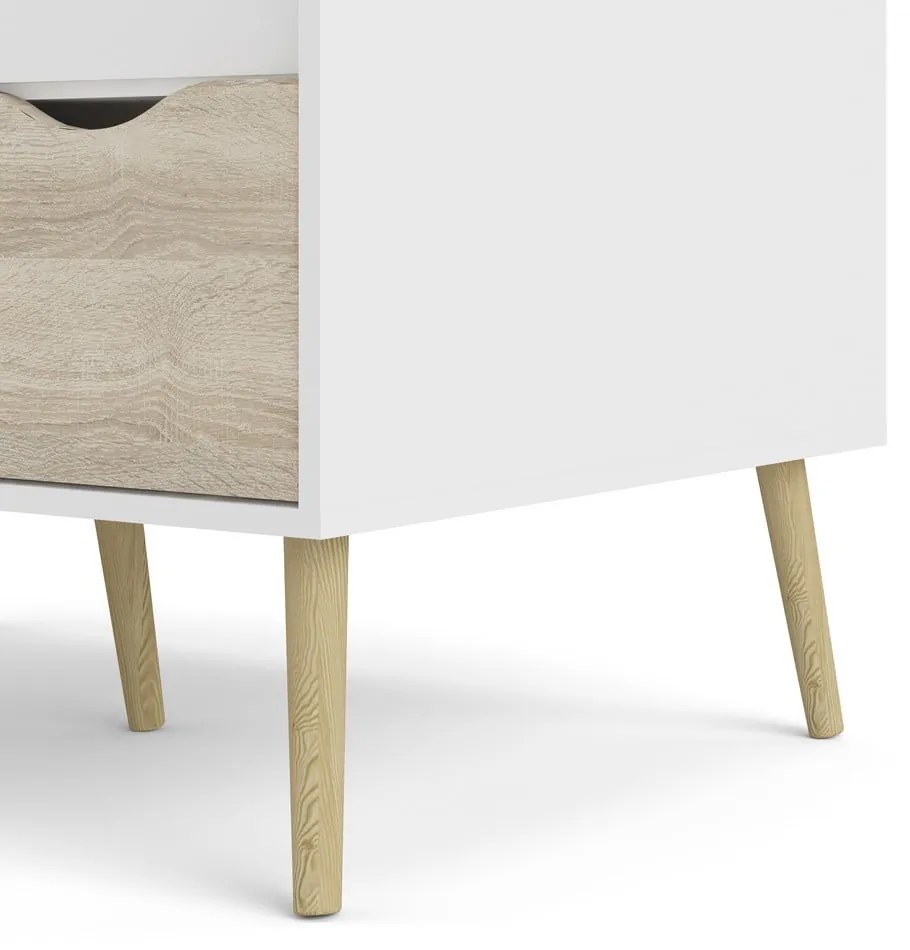 Бял гардероб 99x200 cm Oslo - Tvilum