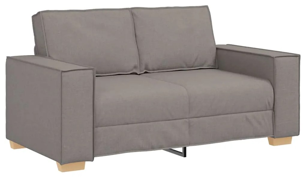 4104976 vidaXL Двуместен диван, бежов, 160x78x84 см, плат