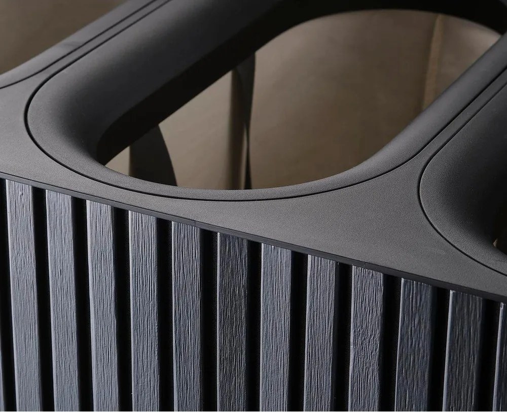 Черен бамбуков кош за пране 3x30 l Tota Trio Luxe – Joseph Joseph