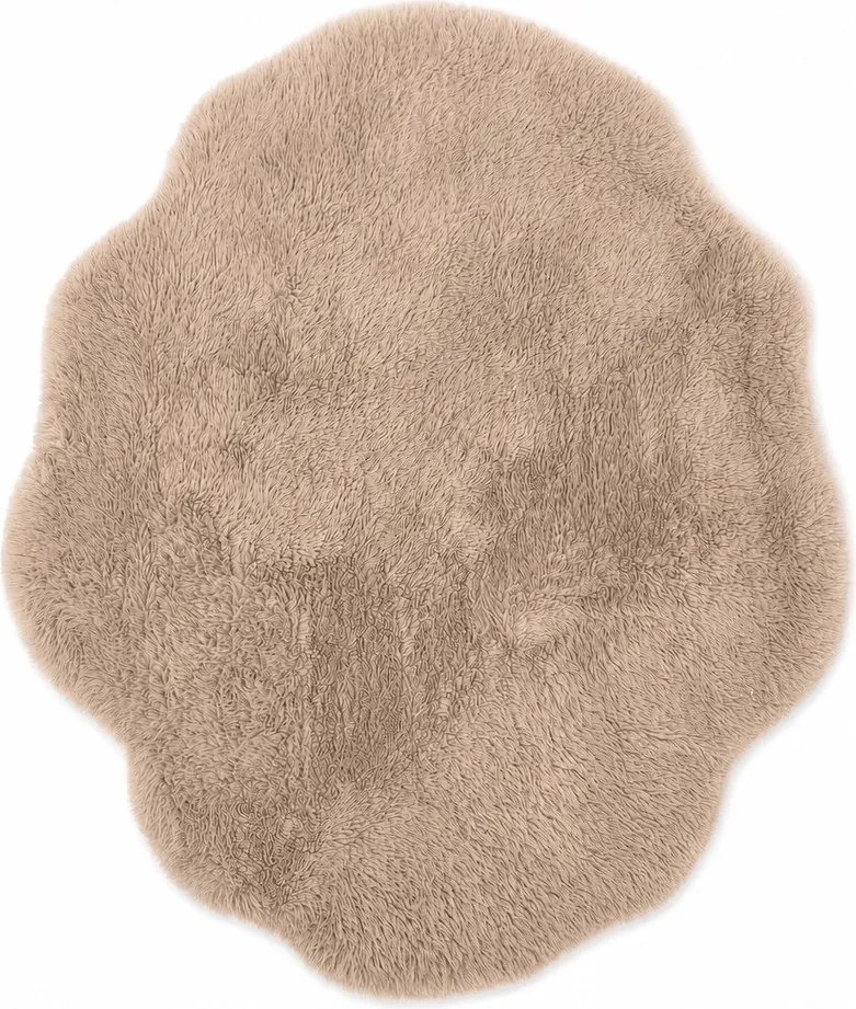 Детски килим в светло естествен цвят 115x140 cm Mammoth – Meowbaby