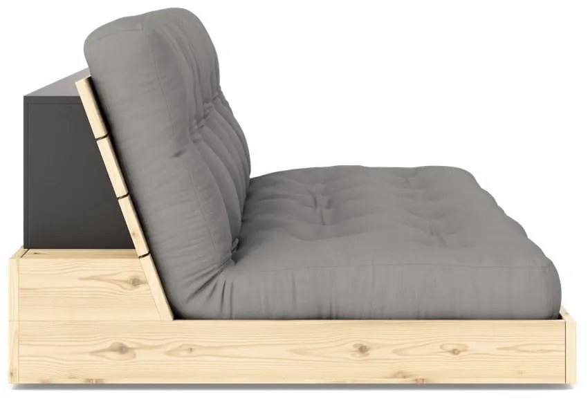 Сив разтегателен диван 196 cm Base – Karup Design