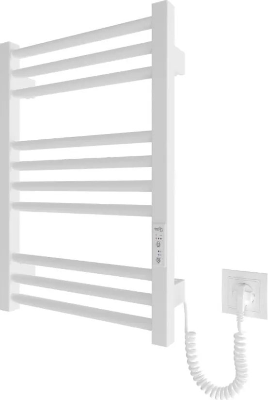 Сушилник за кърпи за баня HF DERBY 100W/230V 57x43 cm бял десен